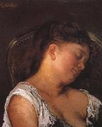 Gustave Courbet Sleeping woman Germany oil painting artist